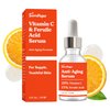 Terrafique Vitamin C E Ferulic Acid Serum - Vitamin C Boosting Serum - Anti Aging Vitamin C Serum with Niacinamide - Hydrating Serum for All Skin Types - 1 Fl Oz
