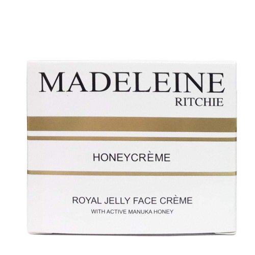 MADELEINE RITCHIE HoneyCreme New Zealand Royal Jelly Face Cream with active manuka honey 3.4 fl.oz jar. Original, Authentic & Natural anti-aging cream.