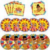 Thanksgiving Turkey Plate Party Supplies Include 50 Plates, 50 Napkins for The Thanksgiving Day Birthday Party Decoration Serves 50