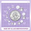 400PCS SS30/6mm Crystal Rhinestones (Clear), Bedazzling Flatback Glass Rhinestones for Crafting DIY Nail Art Makeup Decoration, Gems Diomand Charms for Tumbler Shoes Clothing Mug