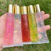 AJLTPA 50Pcs 15 ml Lip Gloss Squeeze Tubes, Lip Gloss Containers Empty, Refillable Soft Clear Tubes for DIY Lipgloss Balm Cosmetic (Gold Cap)