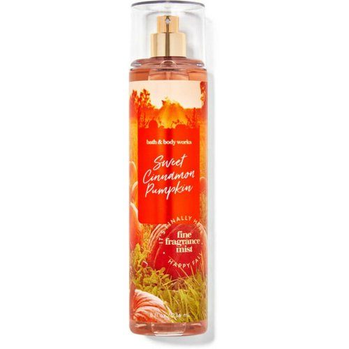 Bath and body Lotion, Perfume Mist, Shower Gel Holiday and Tropical Fragrance Collection (Sweet Cinnamon Pumpkin Mist, 8 Ounce)