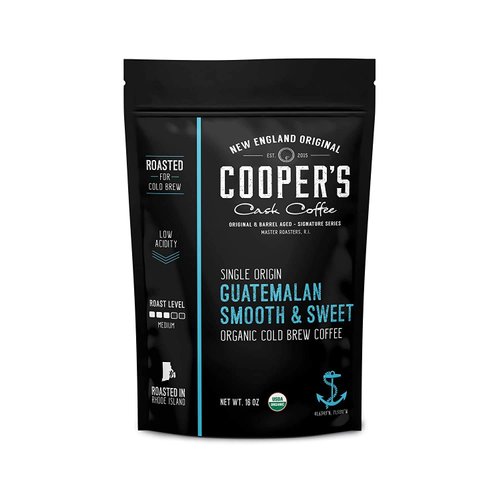 Organic Cold Brew Coffee - Guatemalan Coffee Beans Crafted For Cold Brewing - Whole Bean or Coarse Grind, Medium Roast, 2 lb