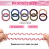 TUUXI 10 pcs Hair Ties Colorful Scrunchies Hair Accessories for Women Hair Ties No Damaged Rubber Bands for Hair Ponytail Holders Spiral Hair Ties Thick Hair