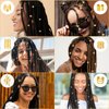 Tyqour 48pcs Hair Jewelry For Braids Accessories Metal Hair Cuffs Adjustable Hair Clips For Braids Hair Rings Hair Jewels Loc Accessories For Black Women Men Dreadlock Accessories
