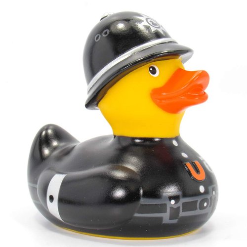 Constable (British Police) Rubber Duck Bath Toys by Bud Ducks | Elegant Gift Packaging - "Ello, Ello, Ello!