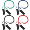 4 Pieces Baseball Bands Baseball Resistance Exercise Bands Elastic Rubber Baseball Arm Bands for Softball Baseball Trainer Pitcher Pitching Training Kids Teens Adults, 4 Levels