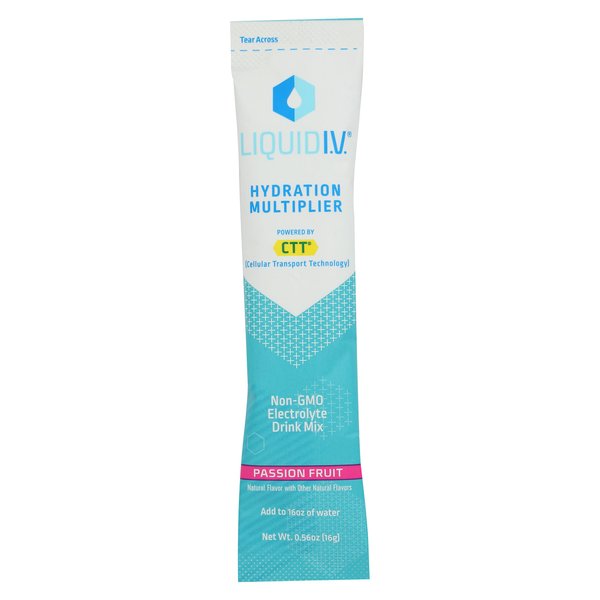 Liquid IV Passion Fruit Hydration Multiplier Single, 0.56 OZ