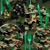 Xenorik Camouflage Plates And Napkins Party Supplies - Camo Camouflage Themed Party Decorations Tableware, Plate, Cup, Napkin, Fork, Hunting Army Military Theme Birthday Table Decorations | Serve 24
