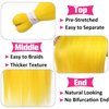 Unionbeauty 26 Inch Pre Stretched Braiding Hair 2 Packs Yellow Braiding Hair for Box Braids Hot Water Setting Easy Braid Yaki Texture EZ Braids Synthetic Hair Extensions Crochet Bradids Hair (YELLOW#)