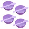 ccHuDE 10 Pcs Glue Mixing Bowls 10 Pcs Plastic Glue Mixing Spoons Face Mask Mixing Bowls Facial Mask Skincare Spatulas Slime Making Tools