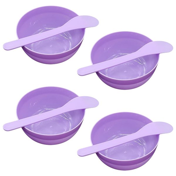 ccHuDE 10 Pcs Glue Mixing Bowls 10 Pcs Plastic Glue Mixing Spoons Face Mask Mixing Bowls Facial Mask Skincare Spatulas Slime Making Tools