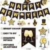 Happy New Year Decorations 2025 Happy New Year Banner New Years Decorations 2025 Hanging Swirl Decorations 2025 Decorations New Years for New Year Party Decorations