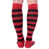Doc Miller Open Toe Compression Socks for Women and Men 15-20mmHg, Shin Splints, Varicose Veins and Calf Injury Recovery, 1 Pair Red Black Medium Toeless Compression Socks Women