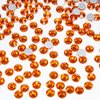 1440pcs SS16 4.0mm Orange Flatback Rhinestones Bulk K9 Glass Hyacinth Orange Gems Round Beads Stones Diamonds Nail Charms Jewels Nail Art Supplies Decor Gluefix for Nails Eyes Face Makeup Crafts DIY