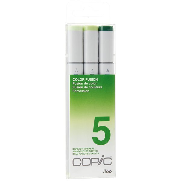 Copic Sketch, Alcohol-based Markers, 3pc Set, Color Fusion #5