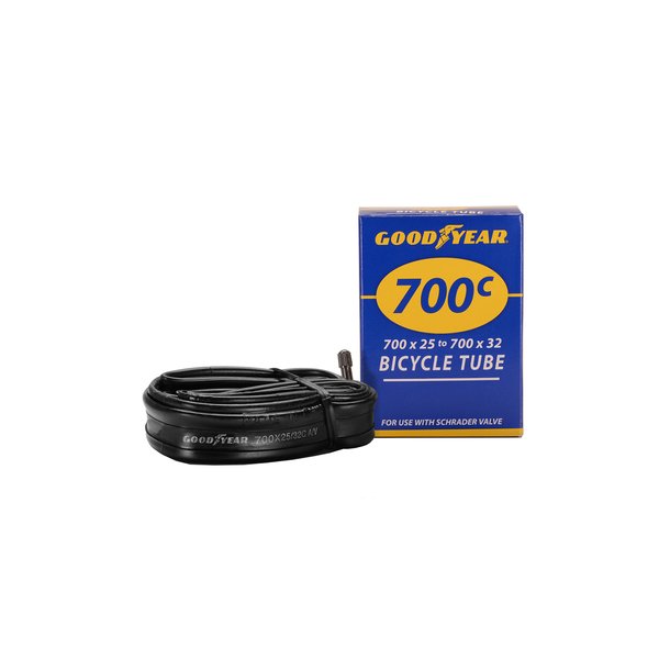Goodyear Bicycle Tube, 25/32c | 25/32c Bike Tube with Butyl Rubber | Dependable Mountain Bike Tubes for Premium Cycling | ‎‎‎‎25/32c