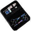 Macs Professional Titanium Barber Scissor Razors Edge Hair Cutting 5 PCs Set 6.25" Barber Shears W/ 6.25" Texturizing/Thinning Shears Made Of Japanese Stainless Steel With Black Leather Case-15029