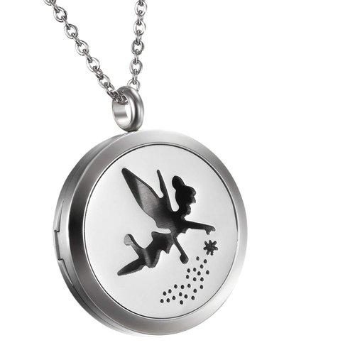 Mens Womens Hollow Yin Yang Charm Essential Aromatherapy Oil Diffuser Locket Charm Pendant with 6 Color Pads