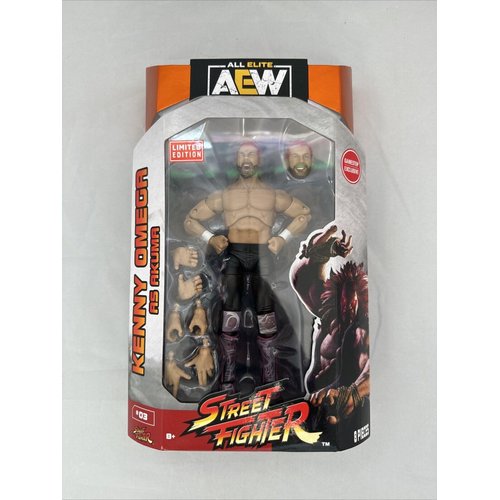All Elite Wrestling x Street Fighter Kenny Omega (Akuma) 6-in Action Figure (Exclusive)