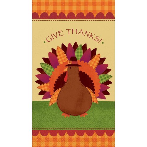Turkey Dinner Paper Guest Towels, 16 Pack