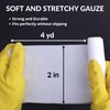 D&H Medical Pack of 24 Gauze Bandage Roll 2 Inches x 4.1 Yards with Tape - Medical Gauze Wrap for Wounds Care - Easy to Use Cotton Sterile Gauze Rolls for Hand Wrap Dressing Ankles & Knees