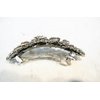 Generic Silver flower shaped crystal hair barrette clip bridal clip bridal barrette