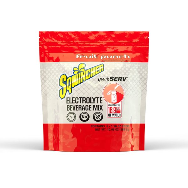 Sqwincher QwikServ, Fruit Punch, 1.26 oz (Pack of 16)