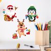Comelodiant Christmas Arts and Crafts for Toddlers 36 PCS Christmas Stickers for Kids Craft Christmas Make Face Party Games Stickeres Favors Xmas Activities Supplies