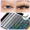 Dedila Pro Grafting Mixed 10-12-14mm.12-14-16mm/11-13-15mm/16-18-20mm 20Roots Natural Long Individula False Eyelashes Cluster Thickness 0.07mm D Curl Volume Eye Lashes (11-13-15mm)