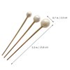 FOMIYES Metal Pearl Chopsticks Hair Sticks Set - 3 Pcs Chinese Hair Pins Clips for Women