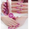 Hacaus 6 Colors Metallic Nail Polish Mirror Nail Polish Reflective Manicure Mirror Effect Glossy Nail Lacquer Nail Art Set 18ML