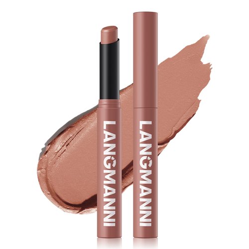 Kyannkara Matte Lipstick Velvety Mud Texture,Waterproof Long-Lasting,Non-Stick Cup,High Pigmented,Feels Comfortable On Lips 02#