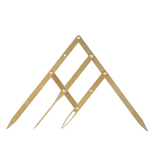 Golden Ratio Calipers, Stainless Steel Eyebrow Measuring Ruler Flexible Removable Ruler Eyebrow Mapping Caliper Permanent Makeup Measure Tool(Gold)