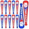 durony 12 Pieces Baseball Bat Inflates 22 Inch Inflatable Baseball Inflates, Baseball Party Supplies, Sports Theme Toy, Birthday Party Decorations