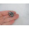 Generic Mini silver metal gray butterfly crystal hair claw clip for thick hair