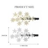 Bartosi Rhinestone Star Hair Clips Crystal Star Hair Clip Bride Wedding Hair Barrettes Sparkly Silver Hair Pins Bridal Decorative Hair Accessories for Women and Girls (Pack of 2)