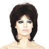 Lydell Short Length Layered Shaggy Full Synthetic Wigs (2SP33 Brown)
