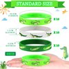 30 Pack Reptile Party Supplies Crocodile Silicone Wristbands Reptile Party Favors Crocodile Party Favors Bracelet Gifts Bag Stuffer for Reptile Crocodile Themed Birthday Party Supplies (Crocodile)