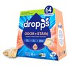Dropps Odor & Stain Biobased Power Laundry Detergent Pods, Orange Blossom (64 Count) - HE Compatible Laundry Pods for Fresh Clothes – Laundry Soap Supplies & Recyclable Paperboard Packaging