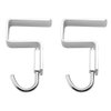 Hdtyyln 2 Pack Student Desk Space Aluminium Alloy Nail-Free Hook Office Bag Hook Clothes Hook (2cm/0.78",Suitable for 1.9 cm/0.74" Thick Plate)
