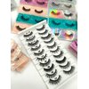Ellazzle 20 Pairs False Eyelashes Natural, Wholesale 5D Fuffy Volume Lashes, Faux Mink Eyelash Bulk with Portable Boxes