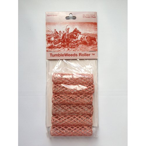 CHARLENE Hair Styling Tumbleweed Rollers - Flexible Hair Hair Mesh Roller Copper Wire Wrapped in Teflon for Even Heat and Air Distribution- Mesh Style for Easy Rolling, Use with Roller Picks