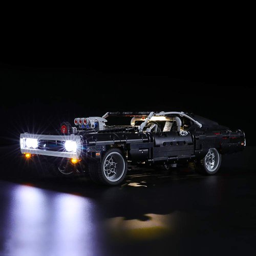 BRIKSMAX Led Lighting Kit for Technic Fast & Furious Dom’s Dodge Charger - Compatible with Lego 42111 Building Blocks Model- Not Include The Lego Set