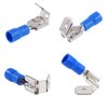 Glarks 100pcs 16-14 Gauge Semi Insulated Piggy Back Spade Electrical Insulated Quick Splice Crimp Terminals Connectors