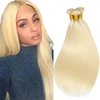 Blonde Human Hair Bundles 613 Straight Human Hair Bundles Brazilian Unprocessed Virgin Hair 3 Bundles 18 20 22 Inch 613 Blonde Straight Bundles 613 Bundles Remy Hair Extensions