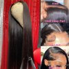 MYLOCKME 32 Inch 13x6 Transparent Lace Front Wigs Human Hair Straight Frontal Wigs for Black Women 13x6 Lace Wigs 150% Density HD Pre Plucked With Baby Hair 13x6 Straight Lace Front Wigs Human Hair