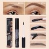 2Pcs Tattoo Eyebrow Gel, 24 Hour Long-Lasting Eyebrow Peel Off Tint,Waterproof Sweatproof Peel Off Brow Tint Tattoo Brow Gel,Easy to Peel Off Tattoo brow,Brow Tattoo Peel Off Tint for Women (01# Grey)