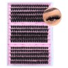 Fluffy Lash Extension Mink Thick Cluster Eyelash Extensions 10-18mm Lash Clusters Individual Lash Extensions DIY Clusters Lashes Extension at Home by Focipeysa (300pcs-70P+80P+90P 10-18mm)