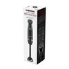Chefman Immersion Blender 300-Watt Turbo 12 Speed Stick Hand Blender, Powerful Ice Crushing Design Purees Smoothies, Sauces & Soups, Detachable Heat Resistant Plastic Blade Guard Protects Pots, Black